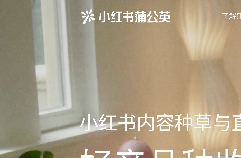 小红书蒲公英