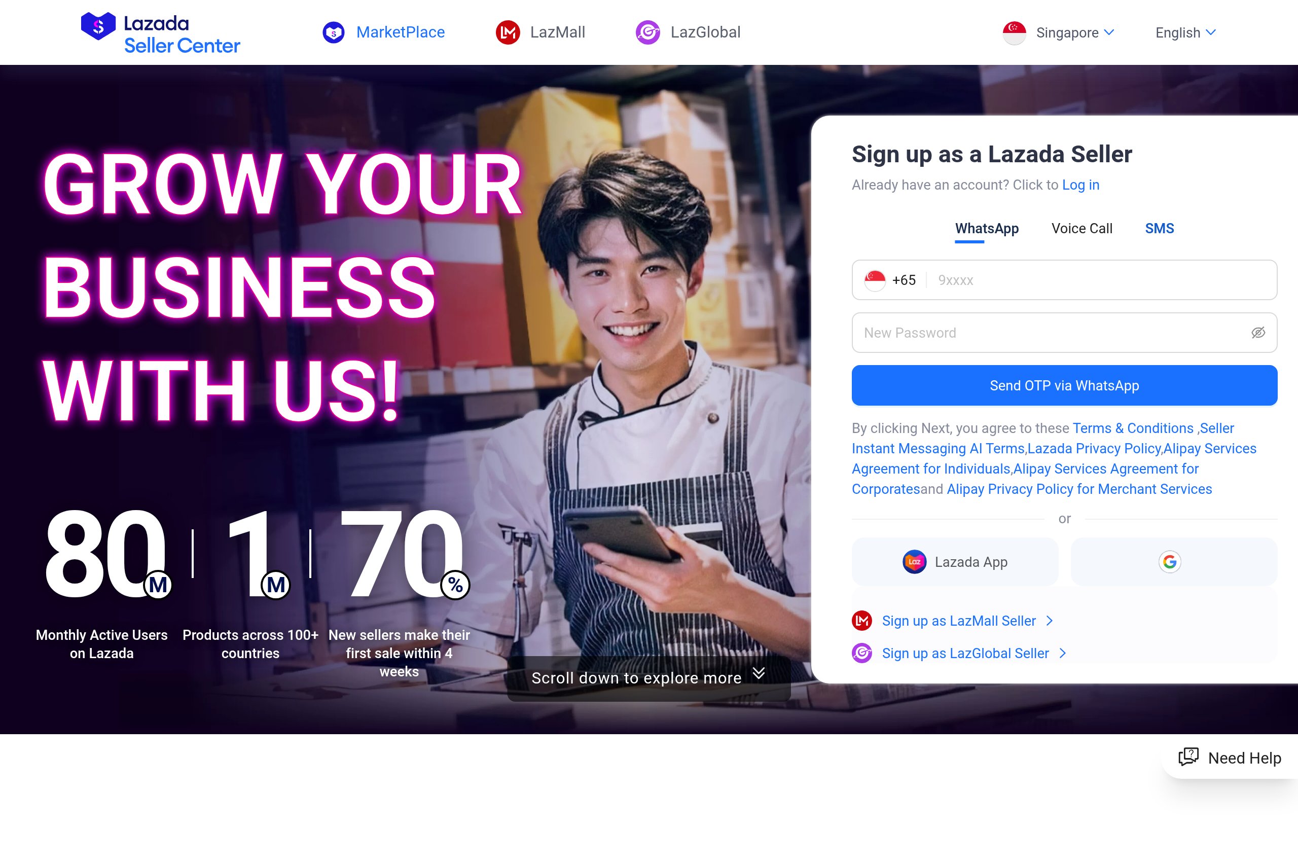 Lazada 卖家后台